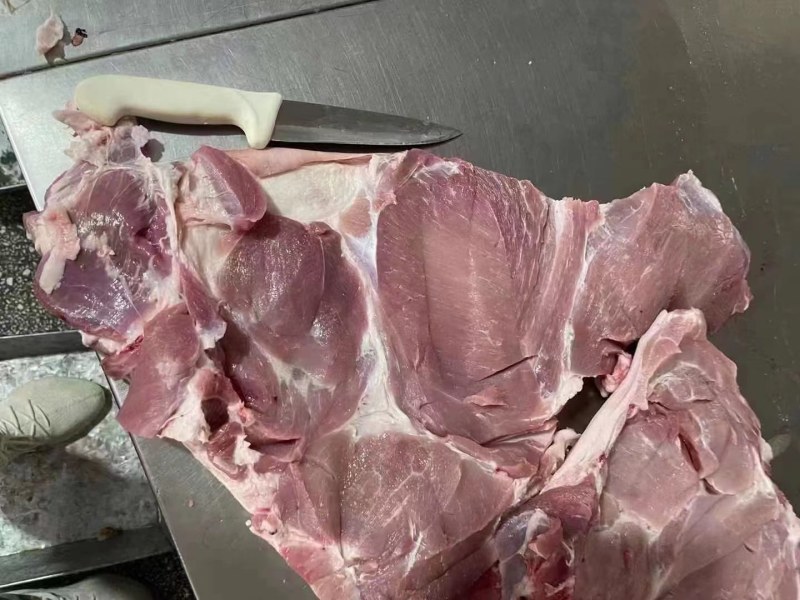带皮后上猪肉