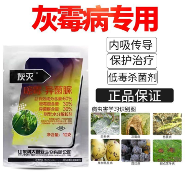 60%嘧霉胺异菌脲蔬菜黄瓜茄子辣椒瓜果灰霉病专用杀菌剂