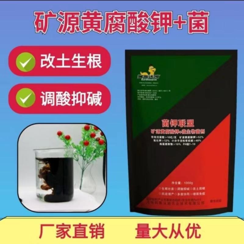 菌钾联盟矿源黄腐酸钾+菌剂