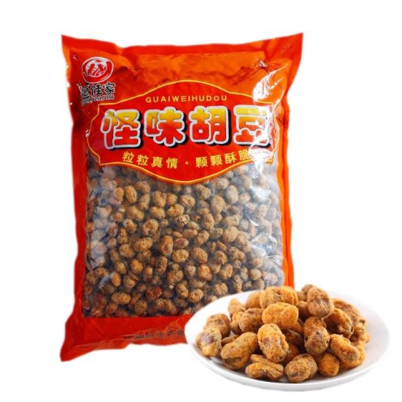 休闲零食怪味豆重庆风味酥脆香辣下酒菜20斤箱装批发
