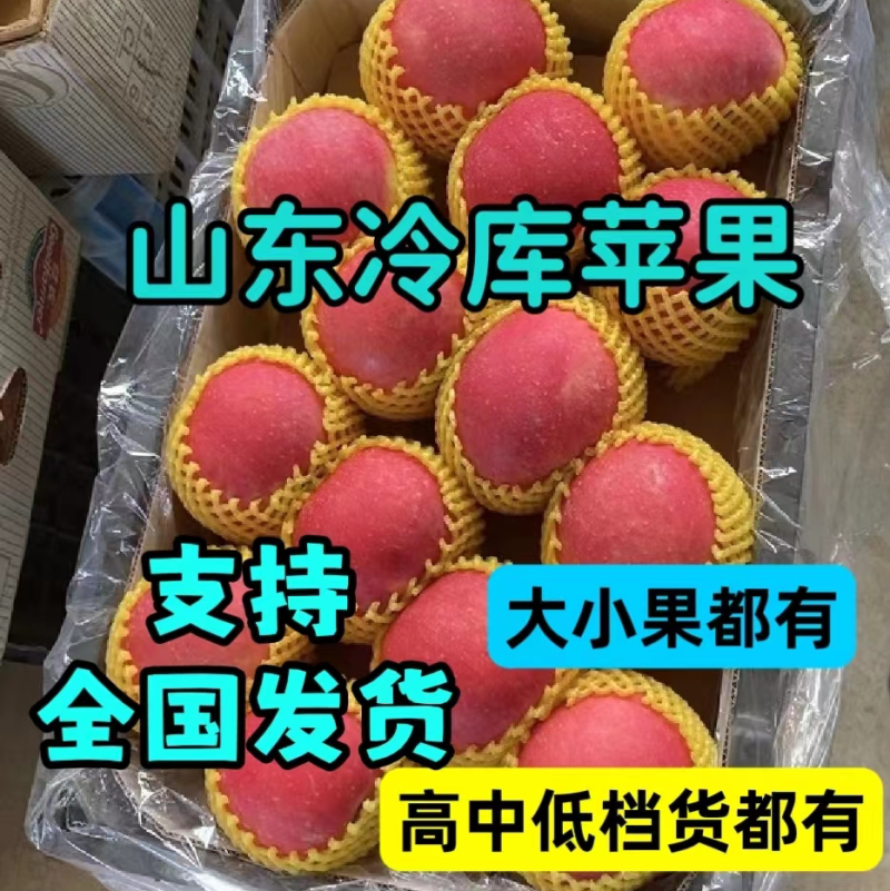 精品水晶红富士苹果口感脆甜条纹全红冰糖心苹果代发全国