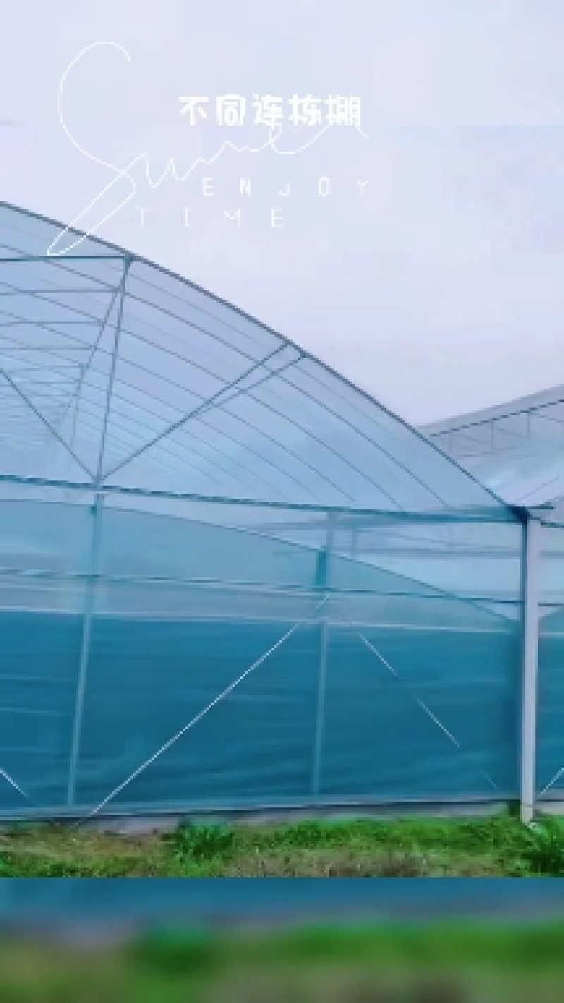 温室大棚镀锌管大棚连体带外遮阳大棚量大优惠！椭圆管大鹏