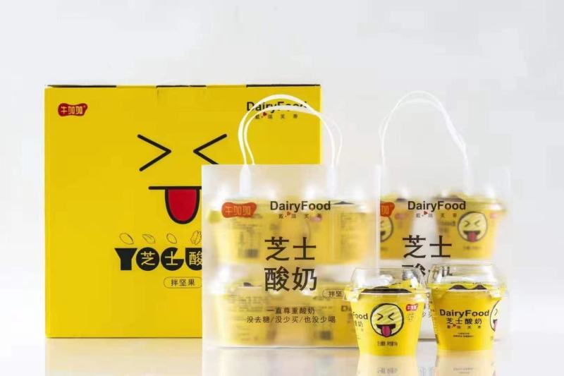 牛加加搅拌酸奶产品批发全国