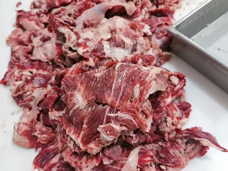 纯干牛碎肉，现货实拍支持样品支持看货，做馅煮面丸子炒菜等