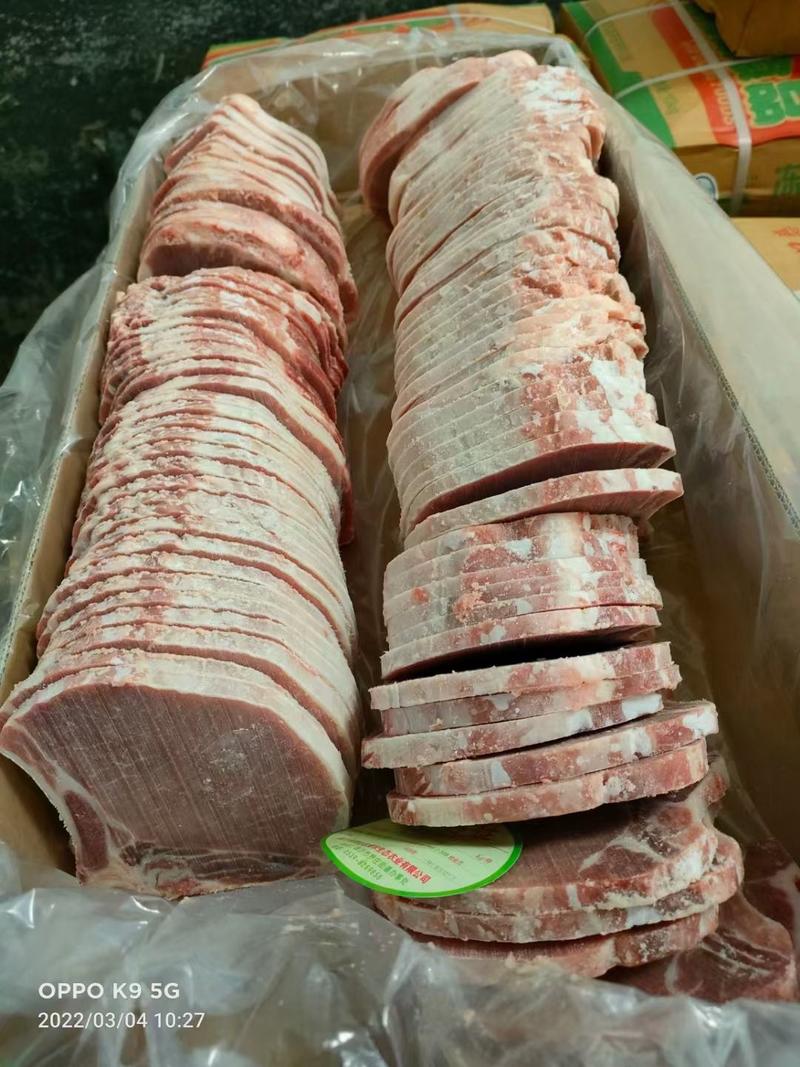 大排肉片每件19斤装100片左右欢迎选购