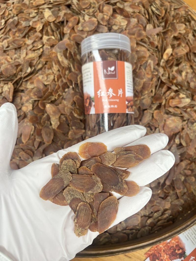 红参片一瓶净重115克