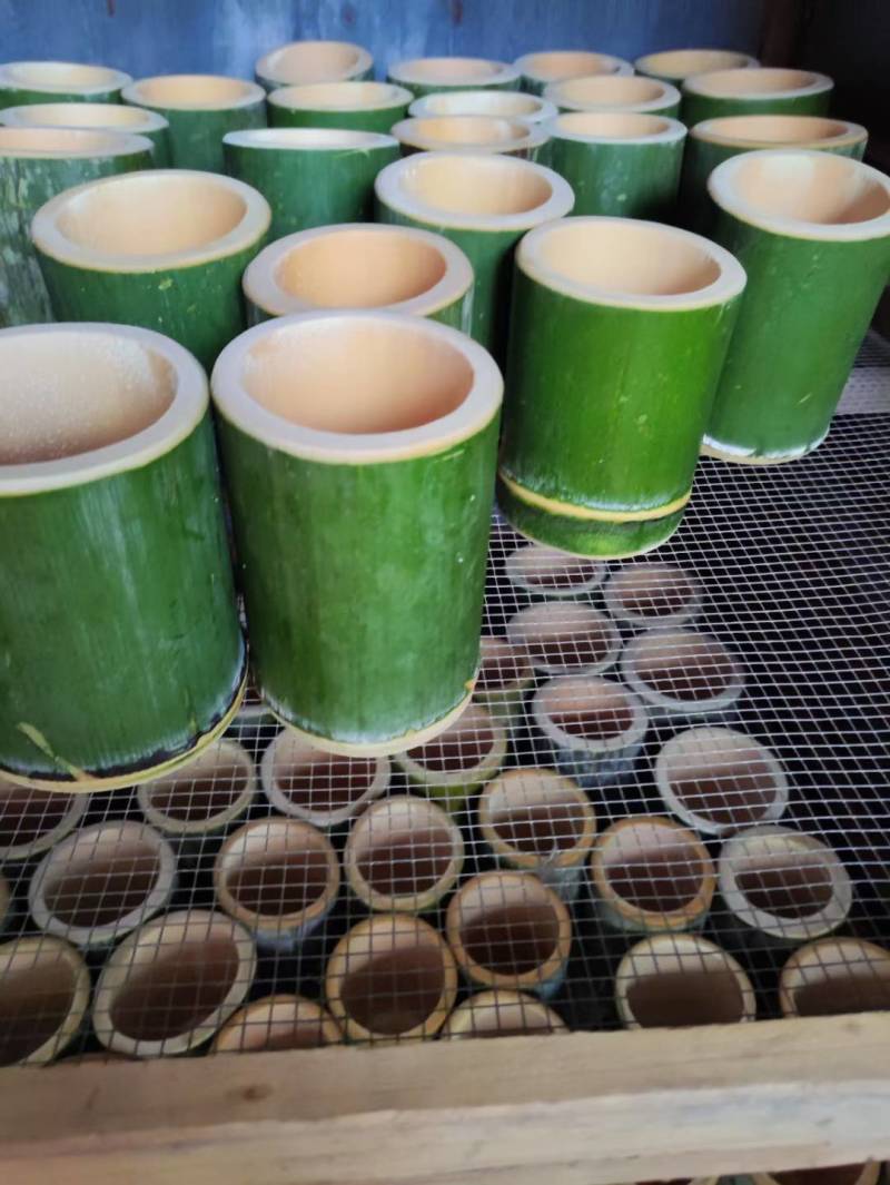 新鲜竹筒天然竹筒饭家用杯子蒸饭筒原生态罐楠竹商用水杯现做