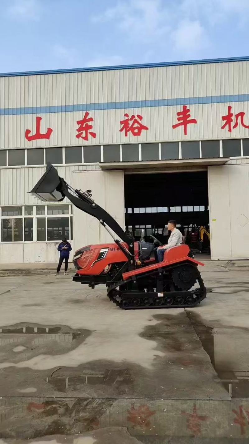 80马力履带拖拉机多功能水旱两用旋耕机