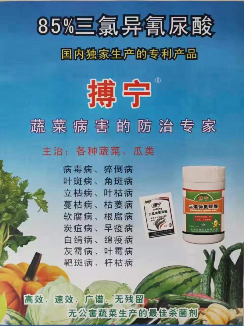 搏宁85%三氯异氰尿酸博宁黄瓜靶斑番茄青枯病腐烂病杀菌