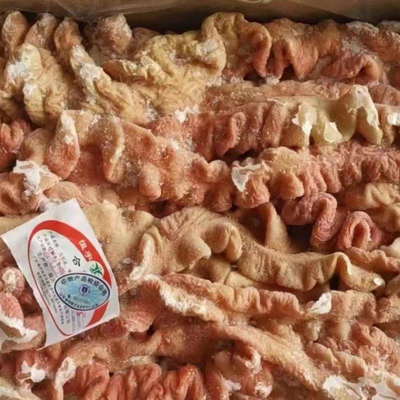 纯干大肠，净重20斤，一手货源，证件齐全，货品新鲜，一件