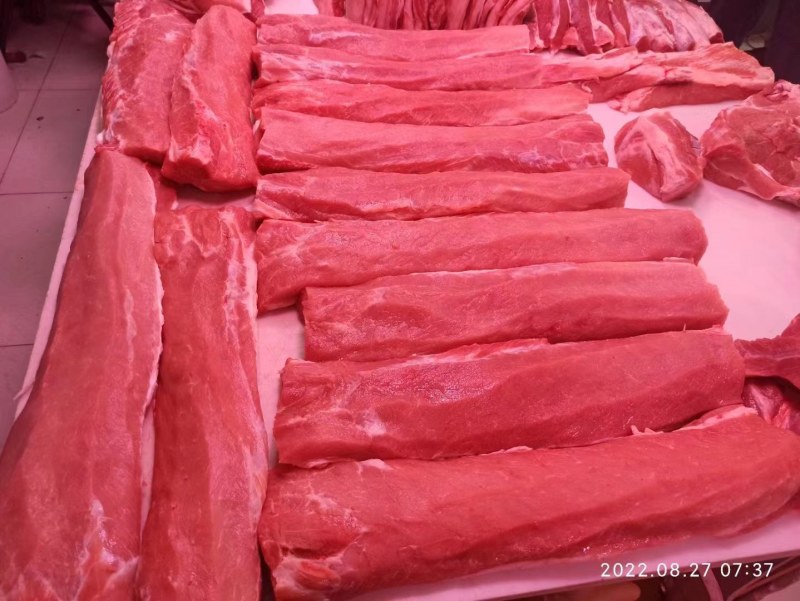 鲜肉前槽后丘精肉五花里脊梅肉排骨骨棒肘子