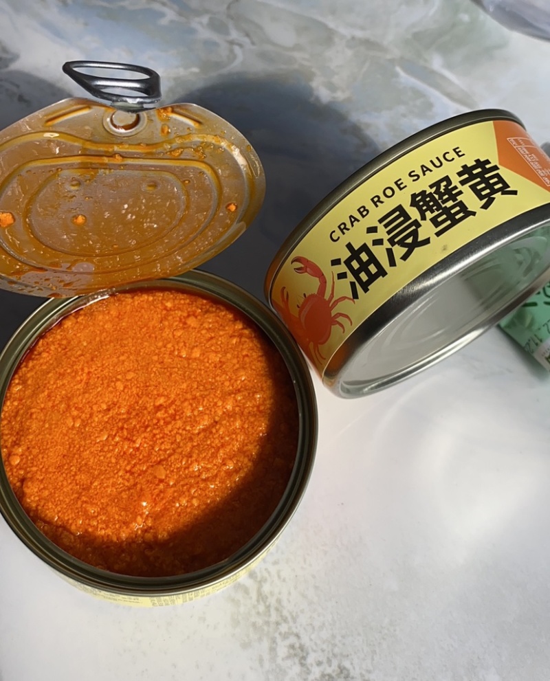 蟹黄酱油浸蟹黄酱下饭螃蟹黄蟹黄酱下饭菜蟹黄蟹肉酱