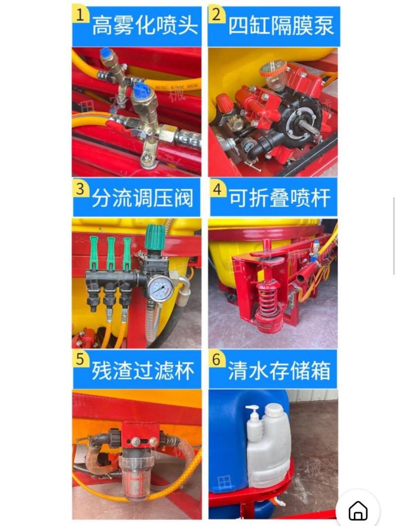 背负式打药机喷药机厂家直销打药机喷杆喷雾机四轮拖拉机带