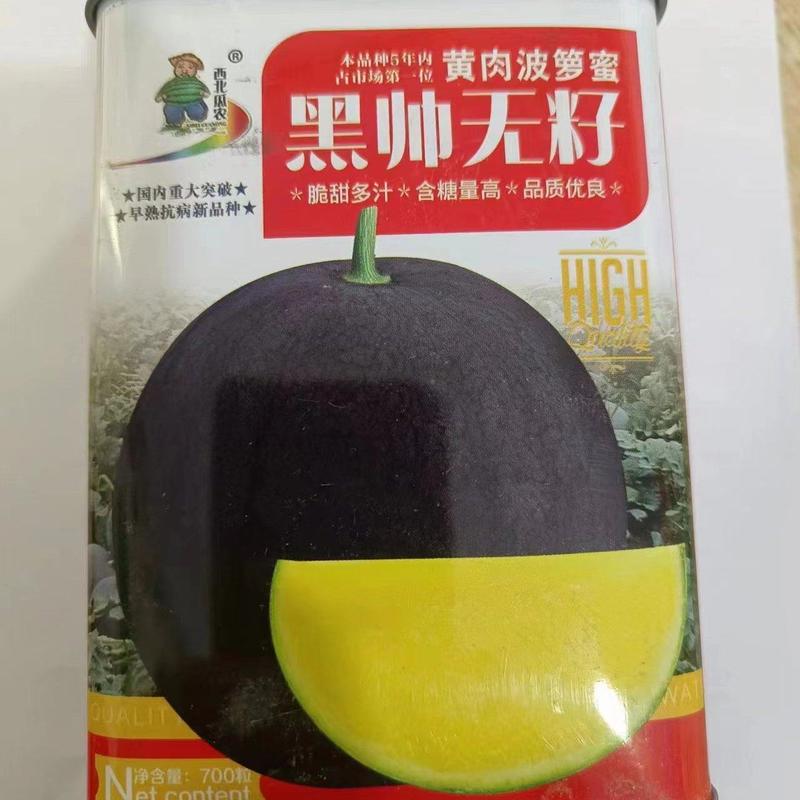 西瓜种子，黄肉波箩蜜，黑帅无籽，详细介绍请看包装说明，谢