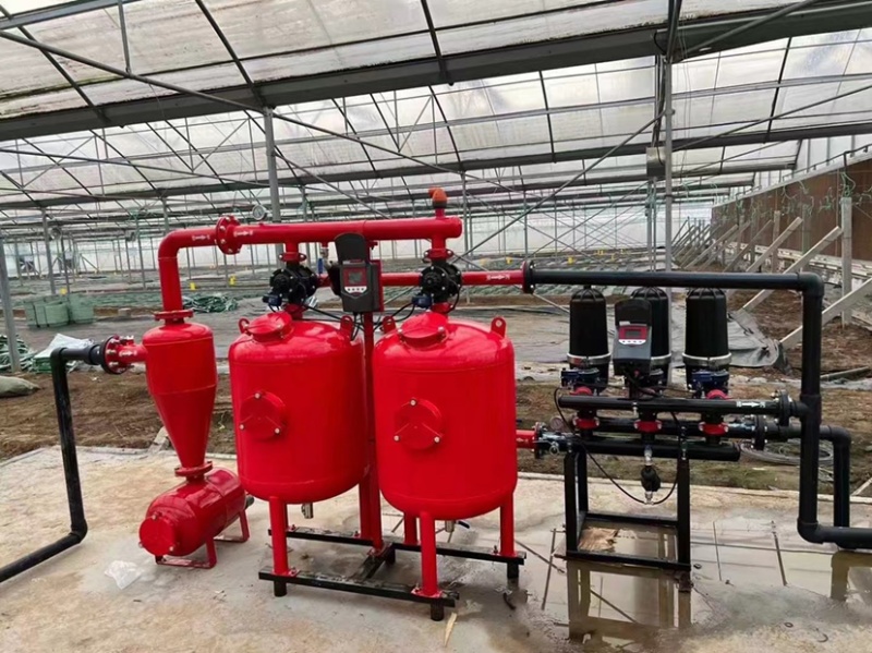 全自动反冲洗砂石过滤器全自动农业灌溉水肥机