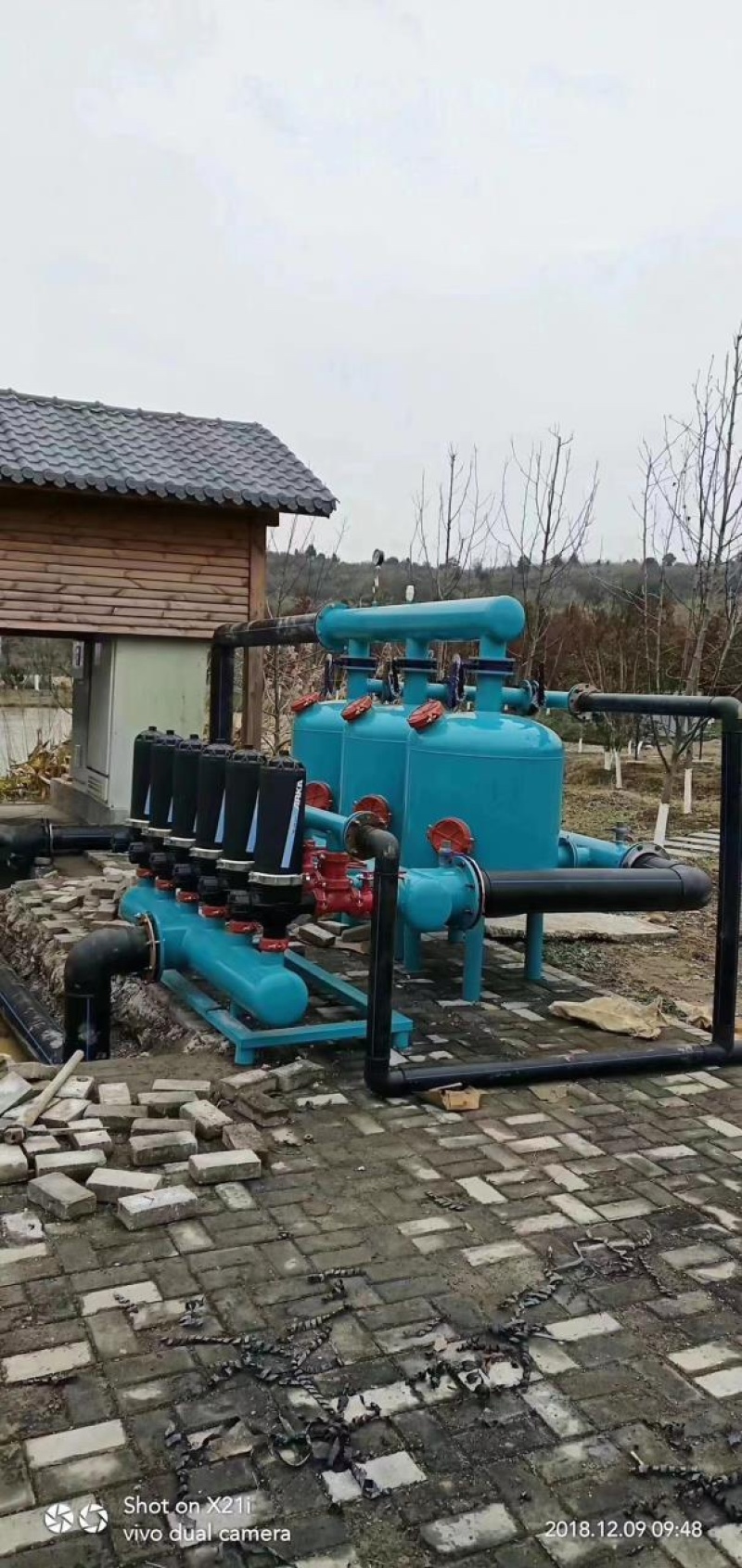全自动反冲洗砂石过滤器全自动农业灌溉水肥机