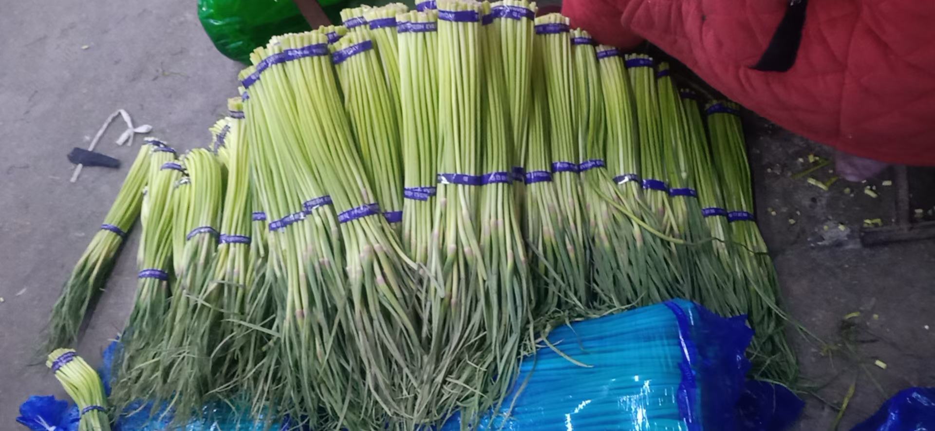 紫皮大蒜市场销售场景