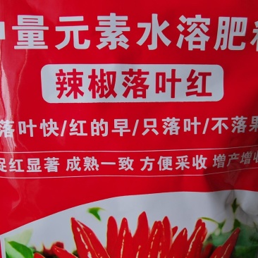 辣椒落叶红落叶快/红的早/只落叶/不落果