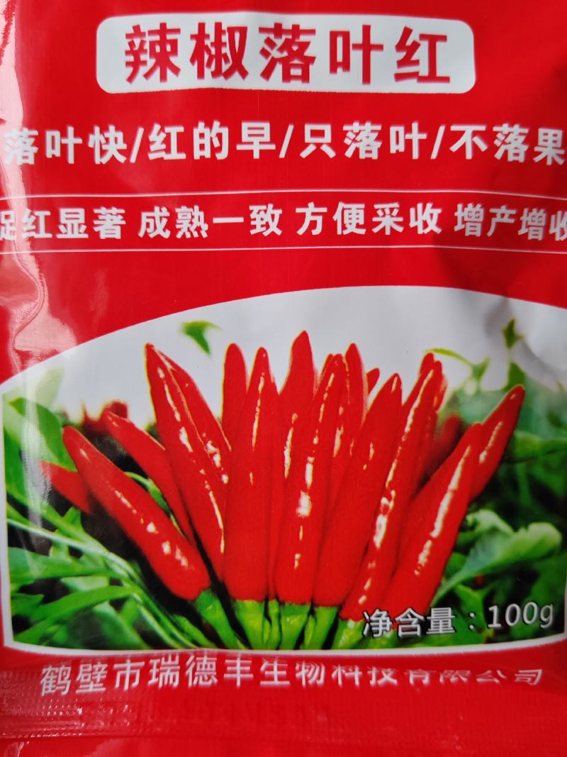 辣椒落叶红落叶快/红的早/只落叶/不落果