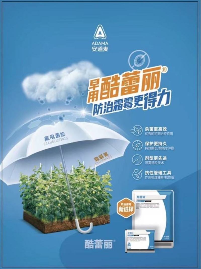 安道麦酷蕾丽氟吡菌胺霜脲氰霜霉病疫病杀菌剂