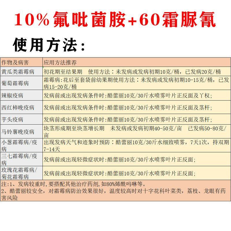 安道麦酷蕾丽氟吡菌胺霜脲氰霜霉病疫病杀菌剂