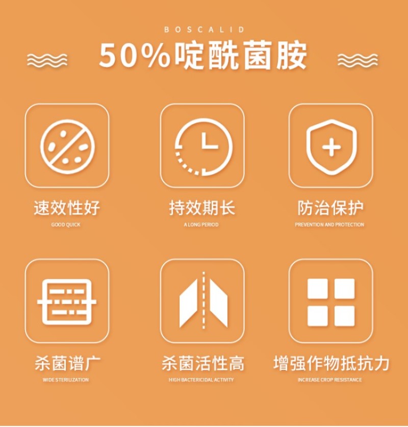 德国巴斯夫凯泽50%啶酰菌胺灰霉病早疫病杀菌剂