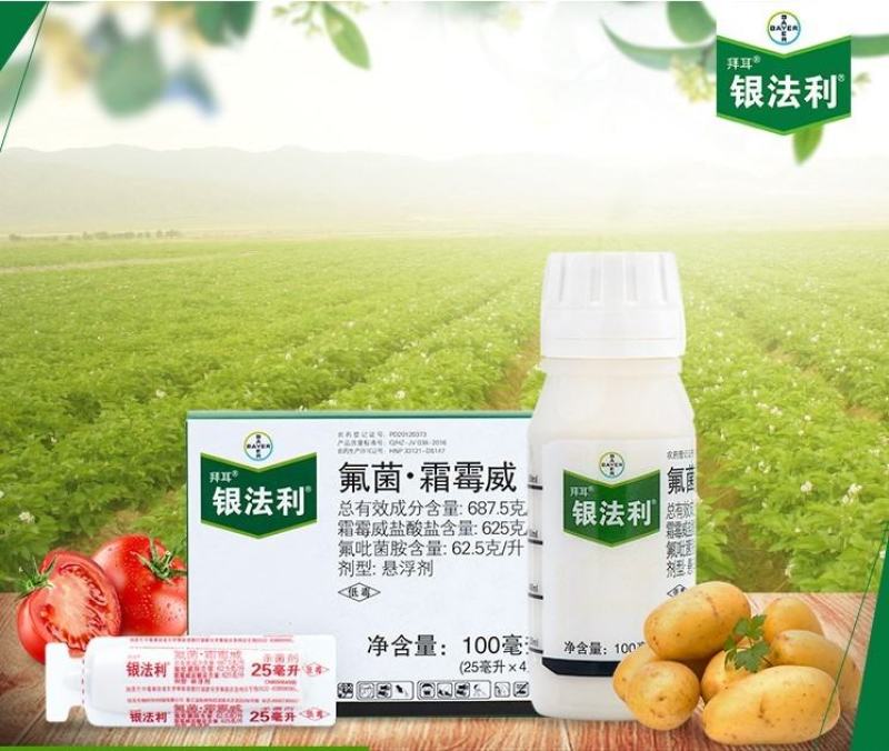 拜耳银法利辣椒黄瓜番茄霜霉病马铃薯疫病杀菌剂