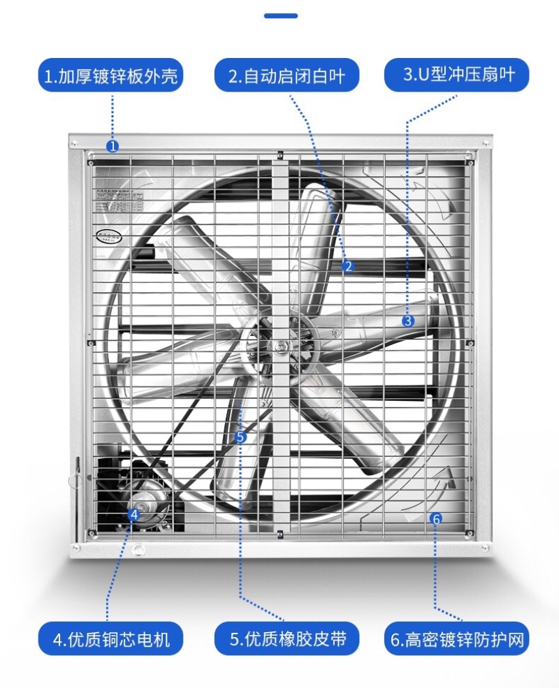 排风扇大功率抽风机养殖场用换气扇工厂直销