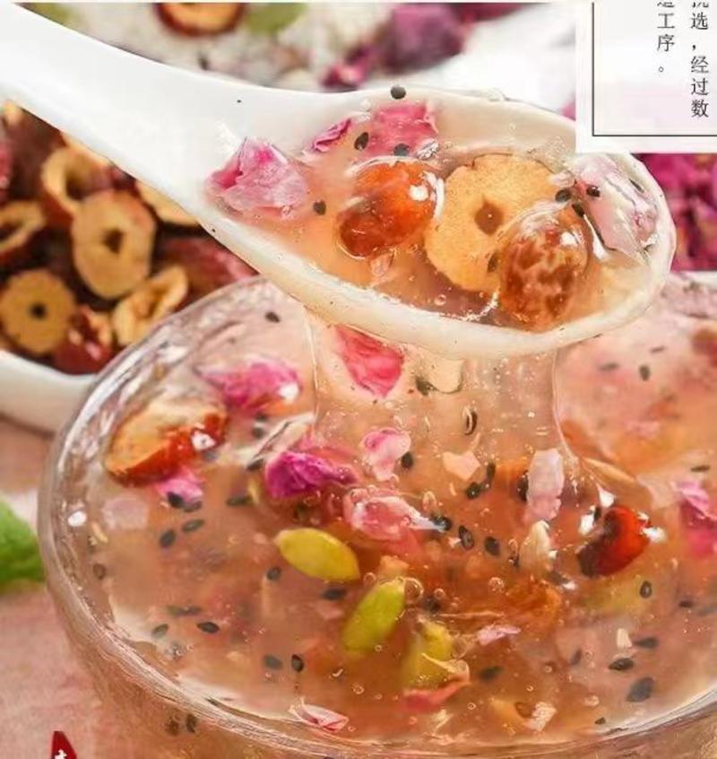 散装罐装坚果藕粉坚果看得见玫瑰银耳奇亚籽原味口味可选
