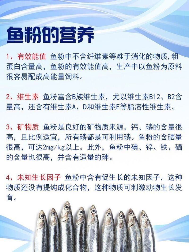 秘鲁进口鱼粉鱼粉批发高蛋白鸡鸭鹅养猪用鱼虾蟹水产养殖饲料