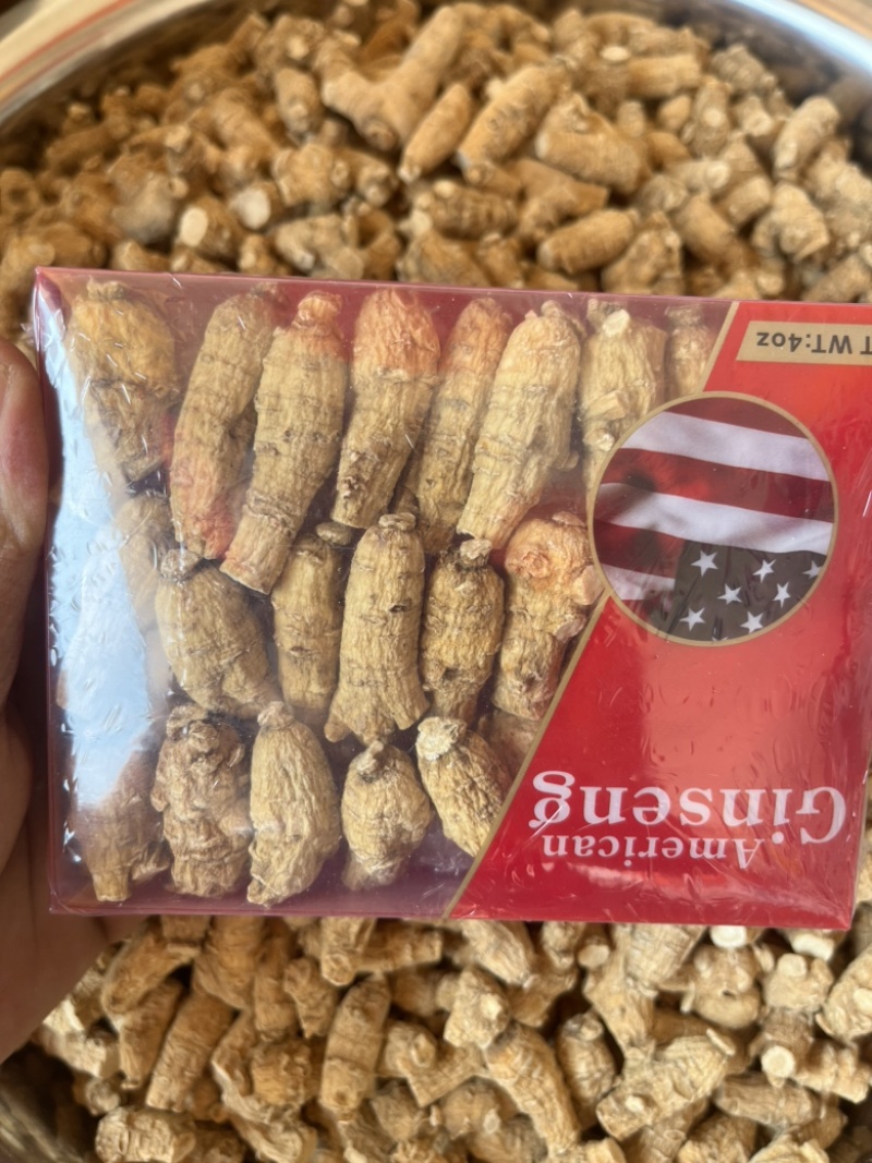 美国西洋参进口粒头3克粒头一盒114克佳选味浓切片