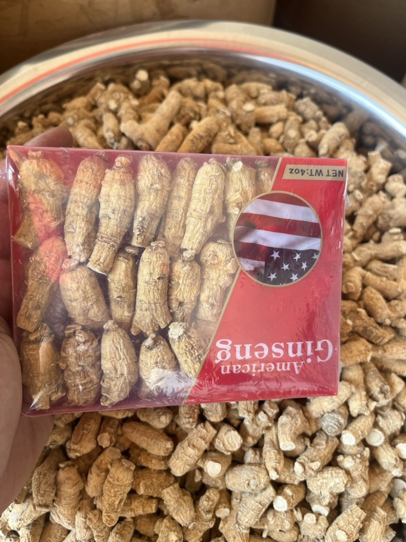 美国西洋参进口粒头3克粒头一盒114克佳选味浓切片