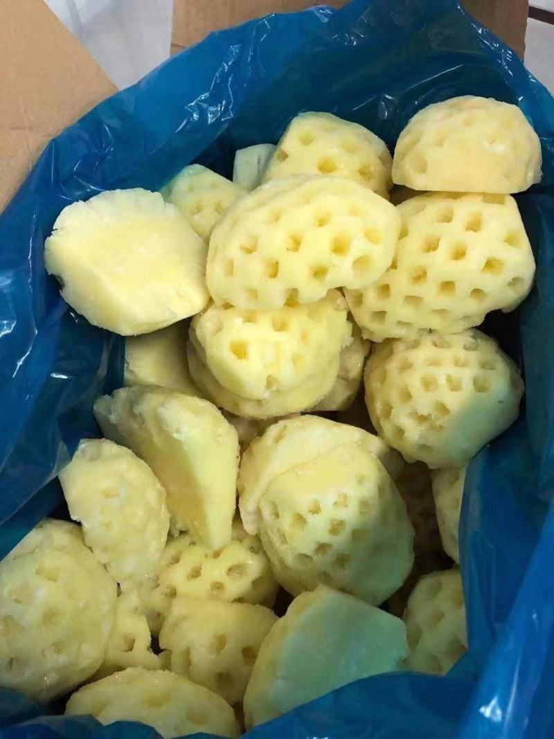 广东湛江速冻菠萝瓣1/2可视频看货对接全国