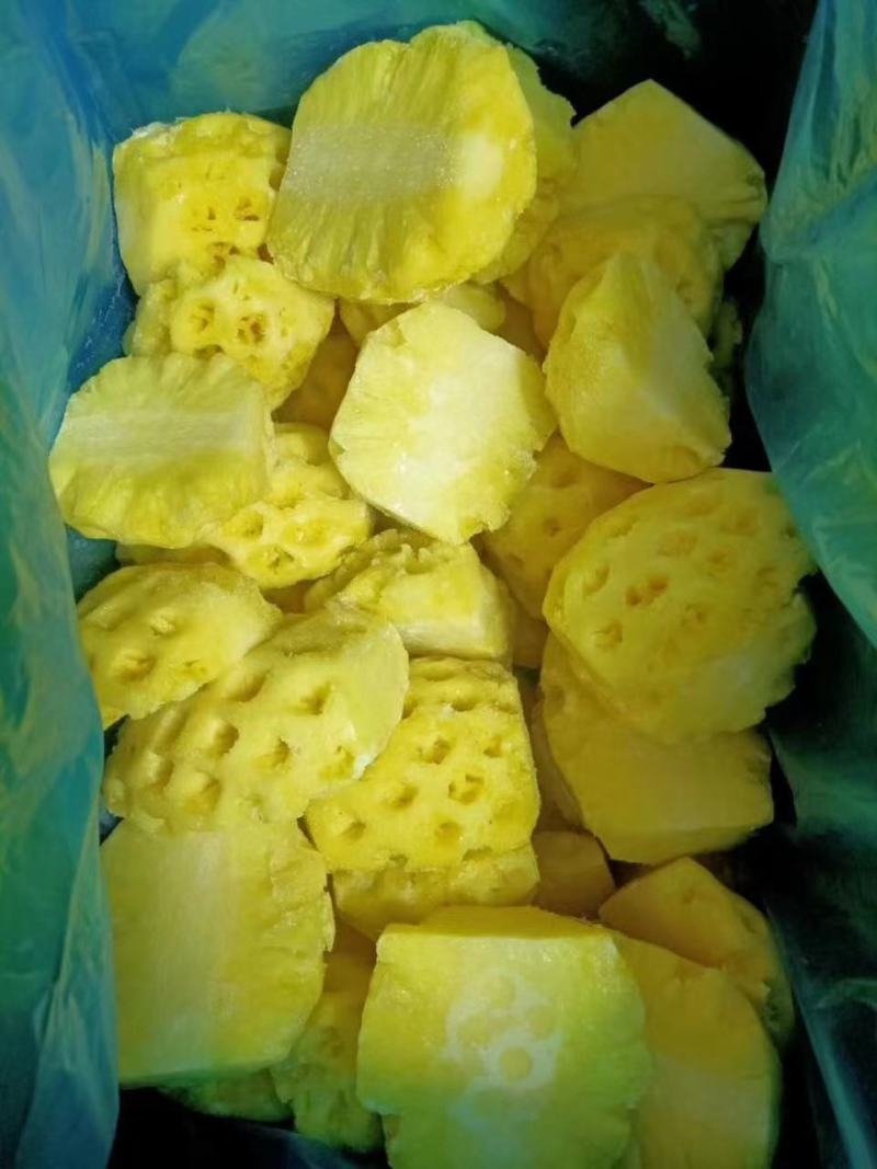 广东湛江速冻菠萝瓣1/2可视频看货对接全国