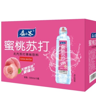 500毫升，运动盖箱装苏打水，高端大气