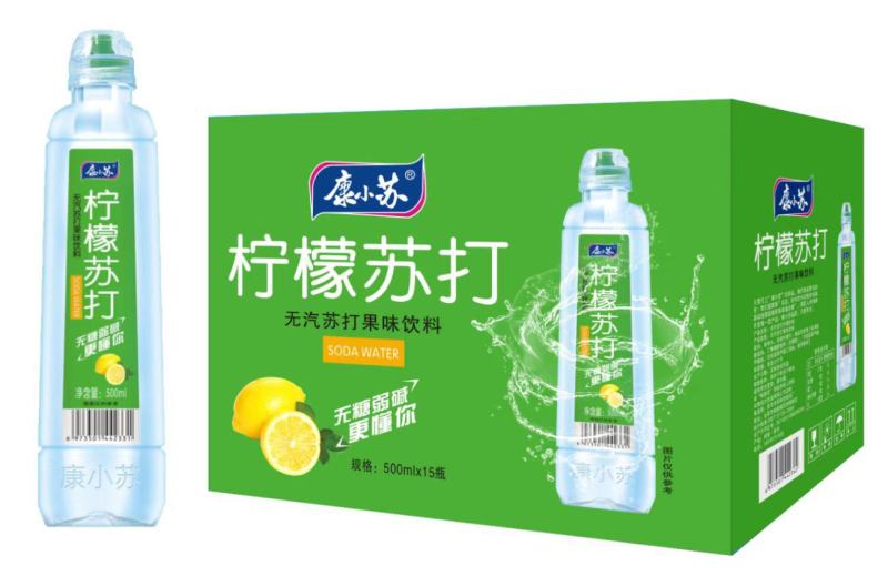 500毫升，运动盖箱装苏打水，高端大气