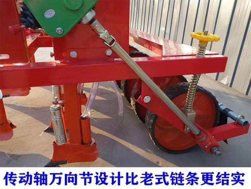 四轮带蔬菜药材谷物精播机行距株距可调单粒播种