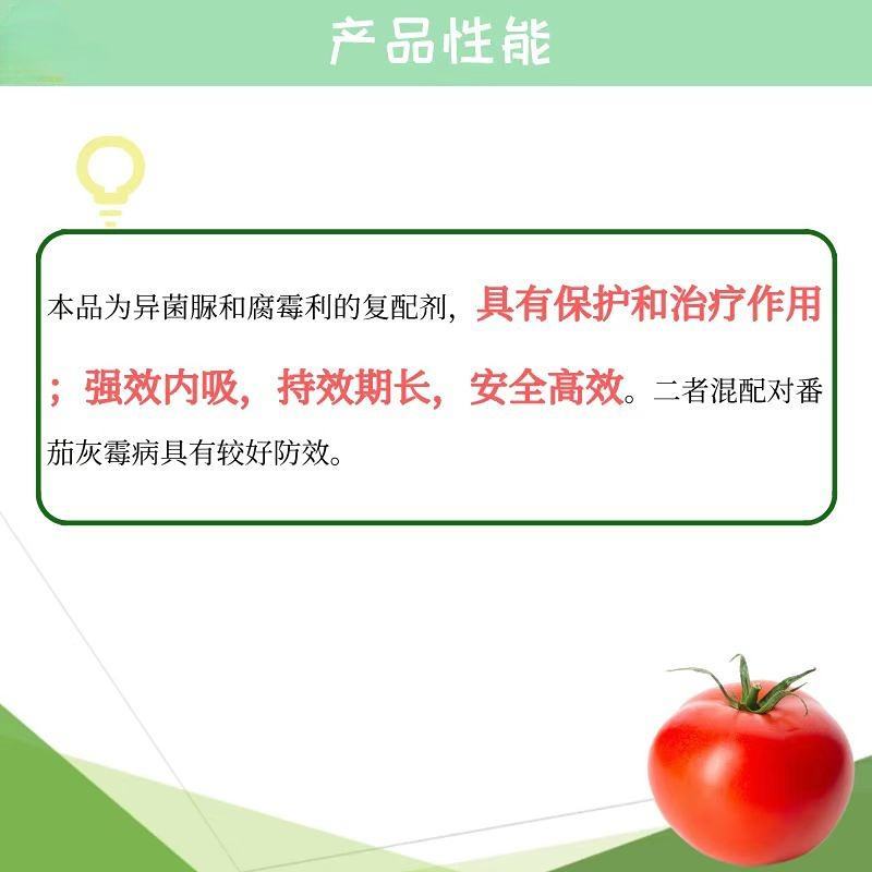 灰克尽50%异菌腐霉利黄瓜番茄葡萄草莓灰霉病杀菌剂