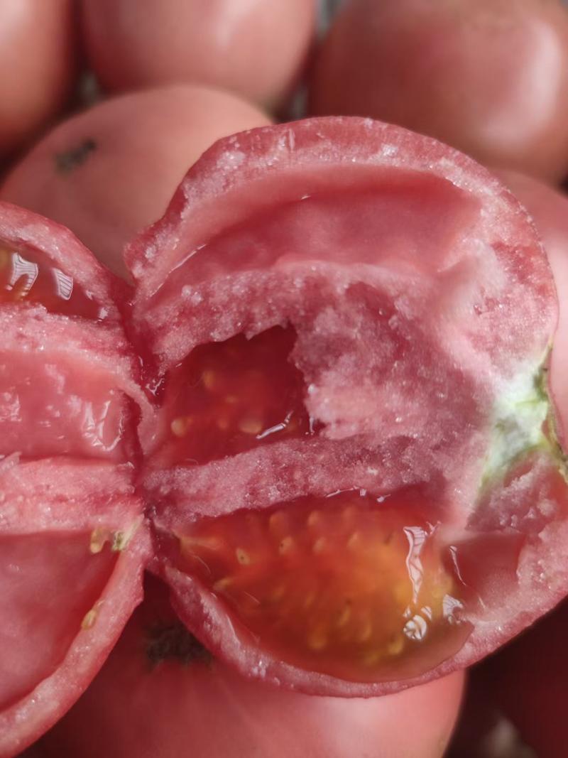 山西软粉露地西红柿，口感沙甜，沙瓢多汁，可走市场超市柿酱