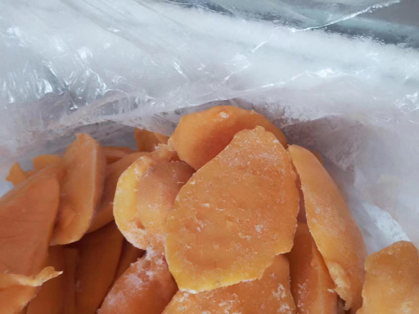 芒果冰沙饮品特写