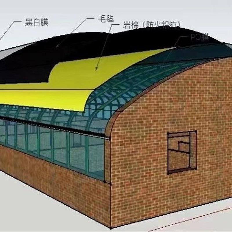 专业生产各种规格养殖大棚含覆盖膜包建全国发货