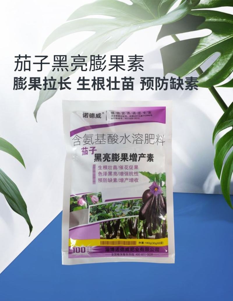 茄子黑亮膨果增产素茄子叶面肥膨大素增色亮果上色促根壮苗