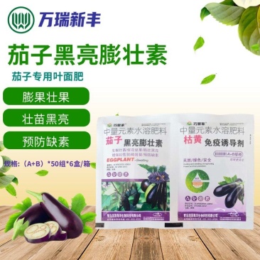 茄子黑亮膨大素茄子叶面肥膨果素亮果拉长上色保花保果