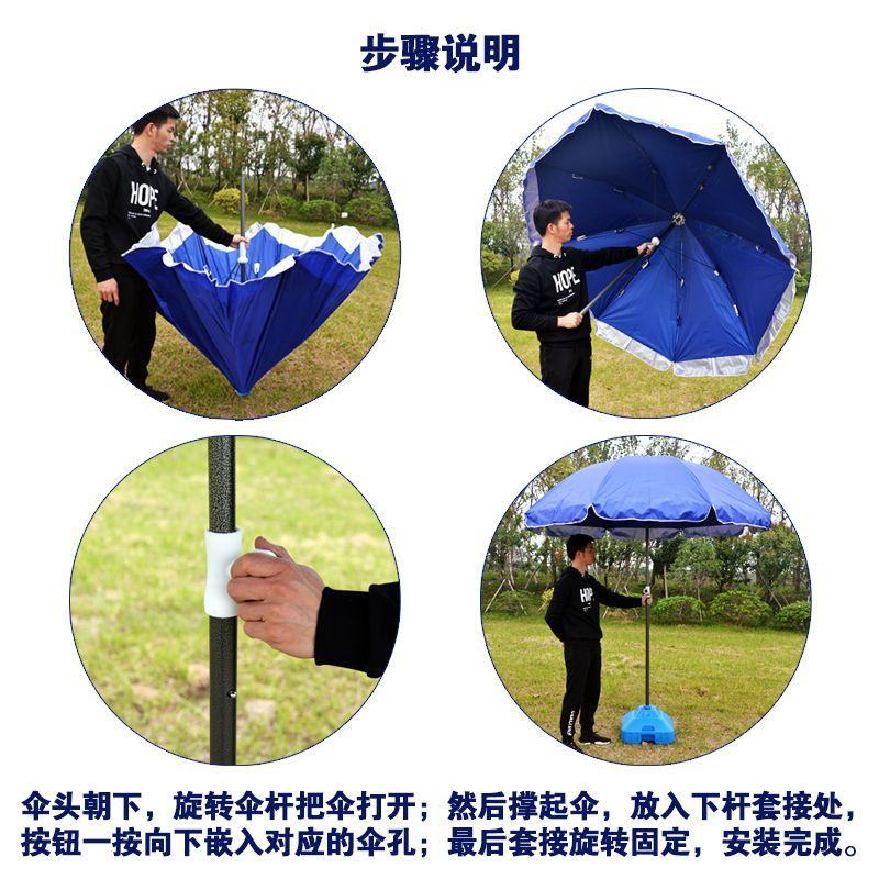 户外夜市摆摊大雨伞太阳伞防晒地摊伞野外露营遮阳伞摆摊大伞