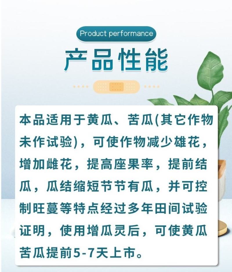 双星增瓜灵|黄瓜苦瓜提高座果率增加雌花减少雄花提前上市