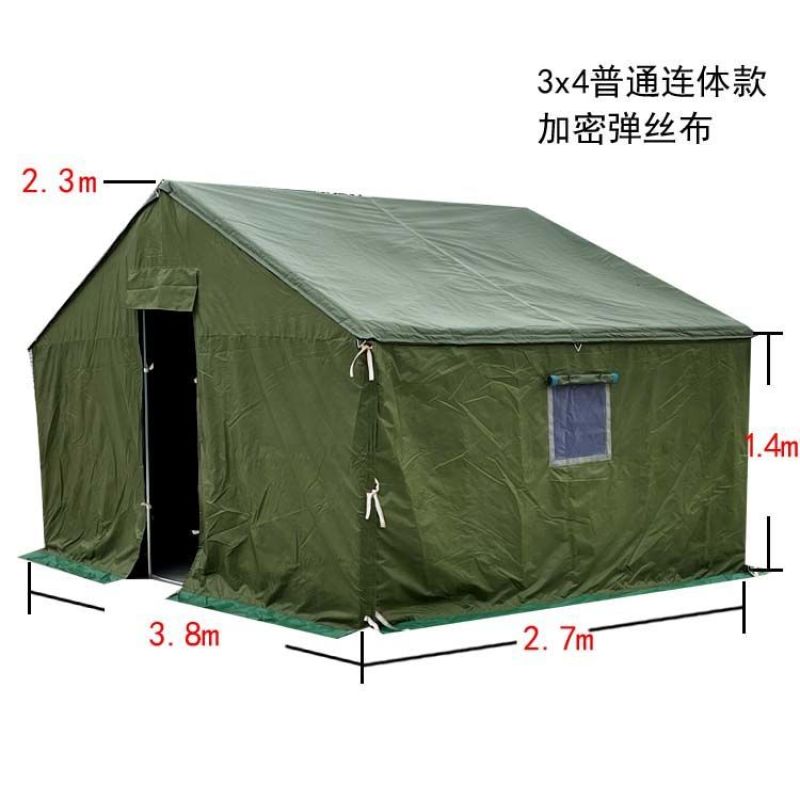 户外施工工程救灾防雨帐篷加厚民用防寒保暖住人军工加密棉帐