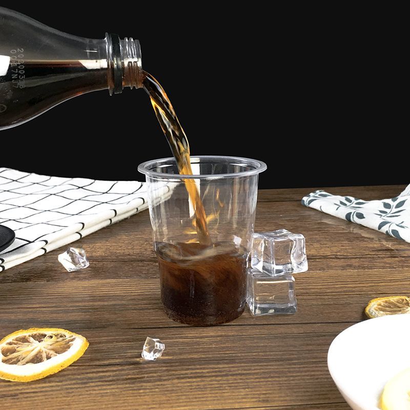 一次性杯子塑料杯透明批发加厚航空杯饮水杯家用商用口杯茶杯
