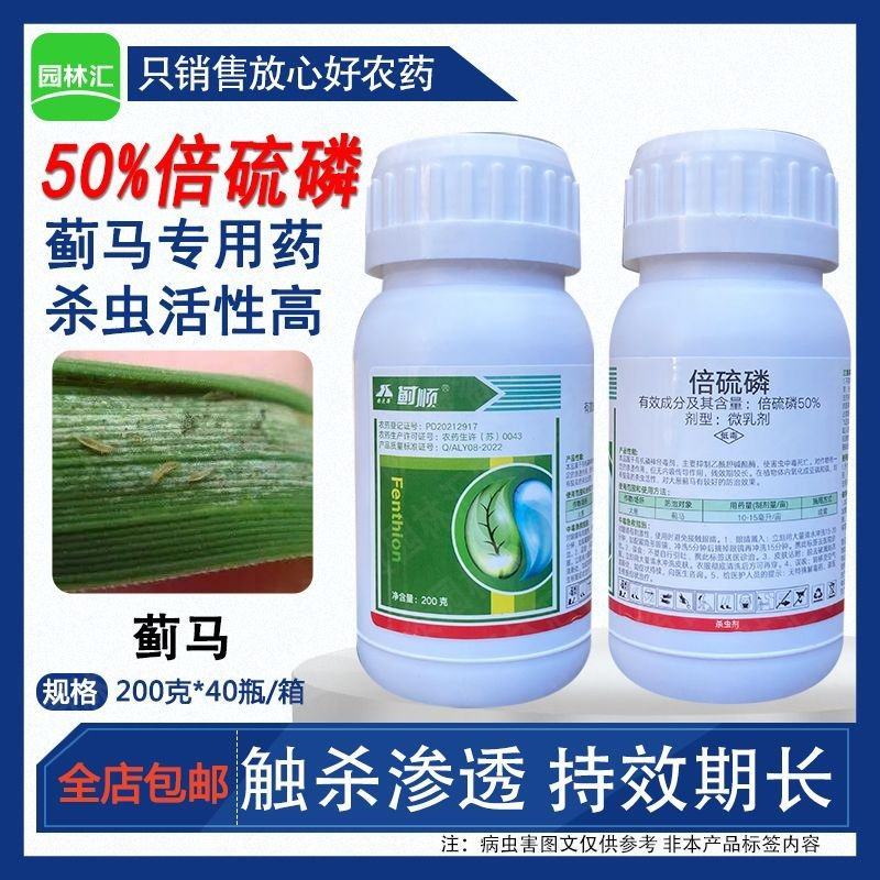 快速路蓟顺倍硫磷50%杀虫剂大葱蓟马专用抗性农药