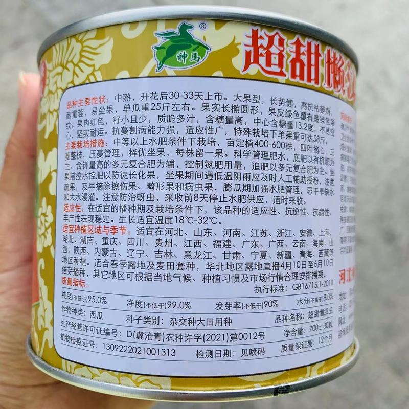 超甜懒汉王西瓜种子籽小瓜大糖度高，抗病强耐重茬西瓜种籽