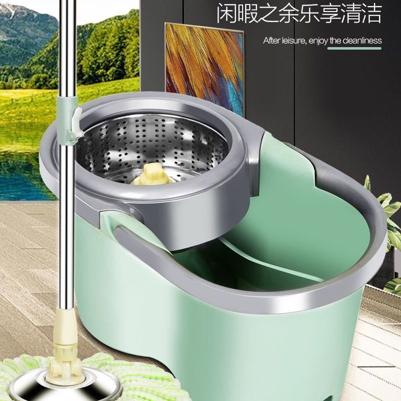 加厚带轮家用拖把桶旋转拖把桶免手洗懒人拖把墩布桶干湿拖把